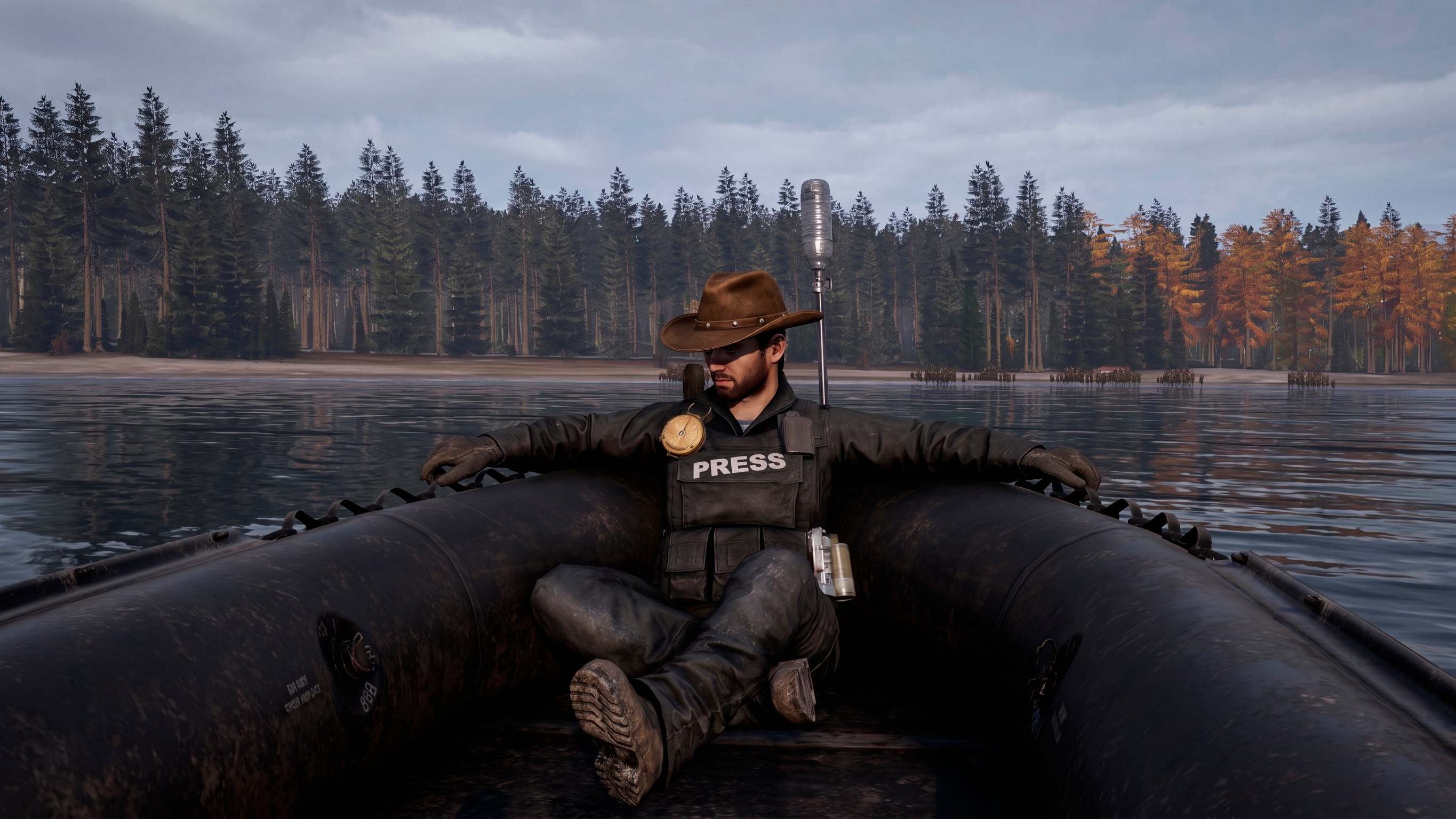 DayZ survivors taking a boat ride along the Chernarus coast